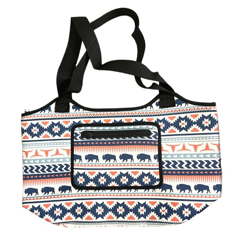 buffalo aztec neoprene beach totedrink handlers 498970