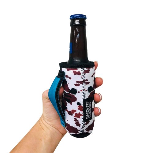 cowhide with turquoise handle 8 10oz slim can handlerdrink handlers 163323