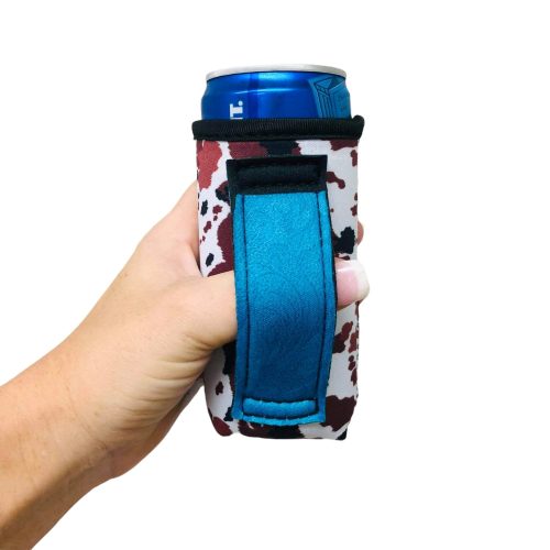 cowhide with turquoise handle 8 10oz slim can handlerdrink handlers 954411