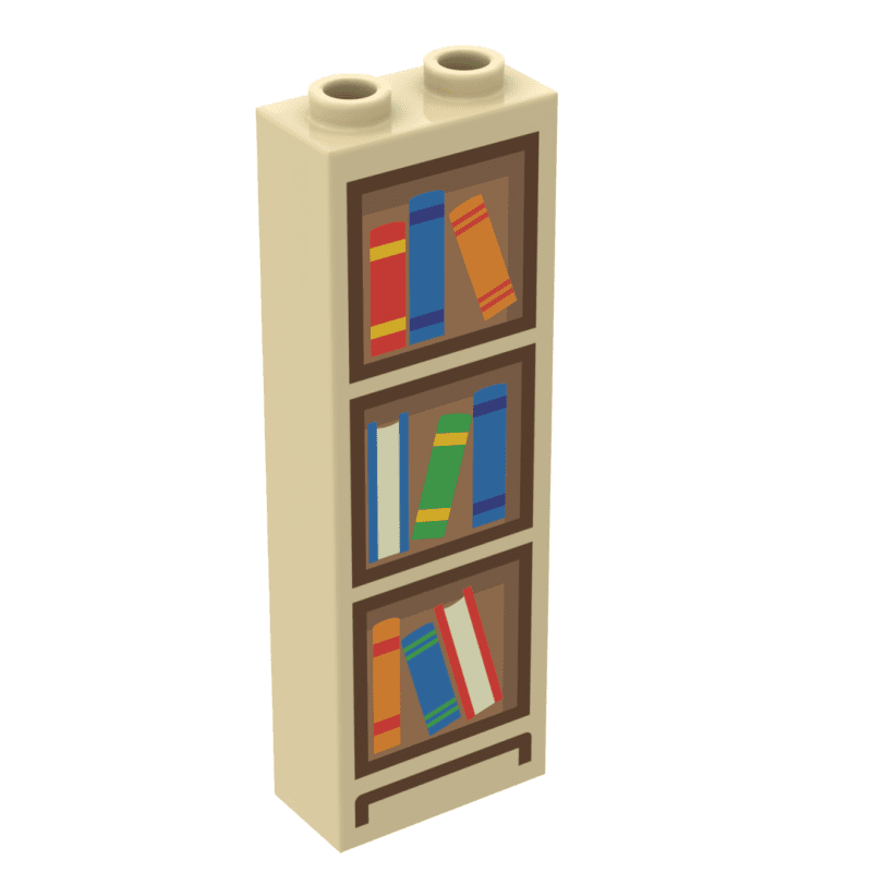 custom lego bookshelf