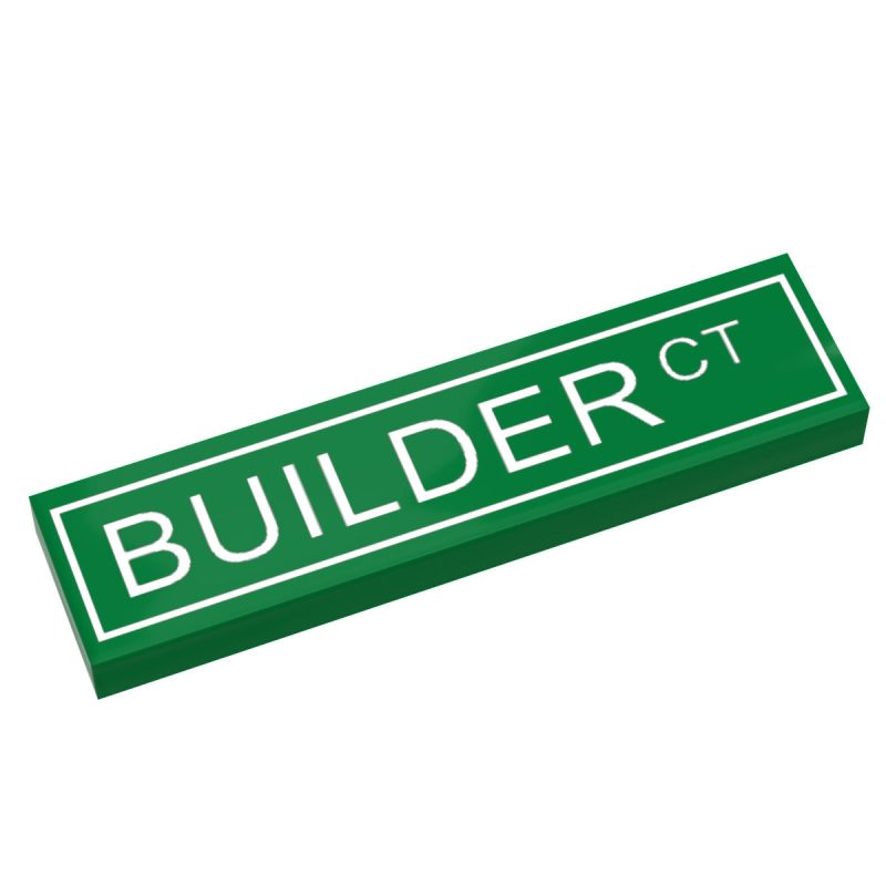 custom lego builder court street sign