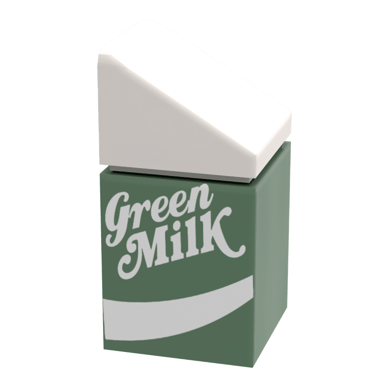 custom lego green milk