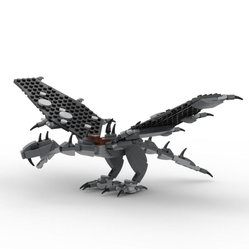 custom lego lotr fellbeast dragon