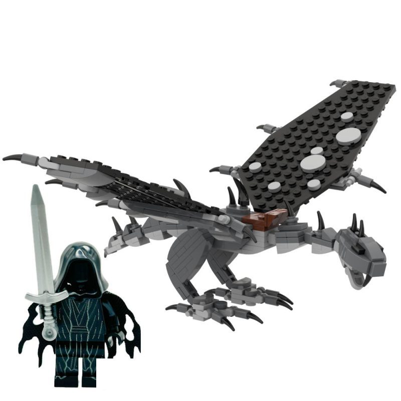 custom lego lotr fellbeast dragon4