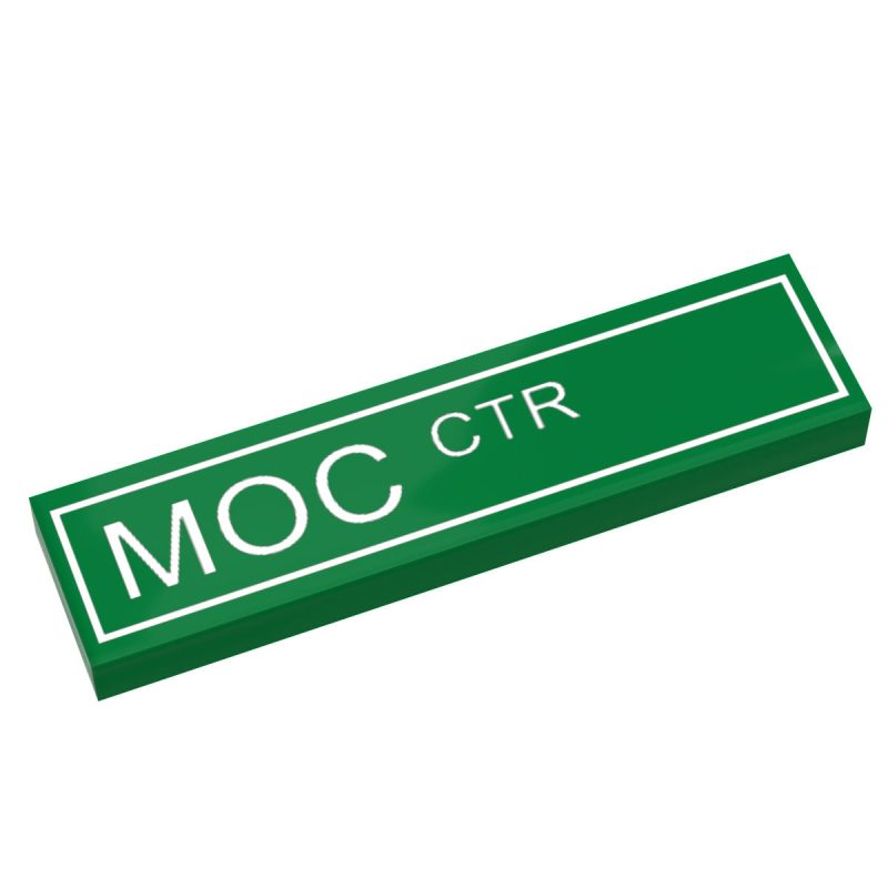 custom lego moc center street sign tile