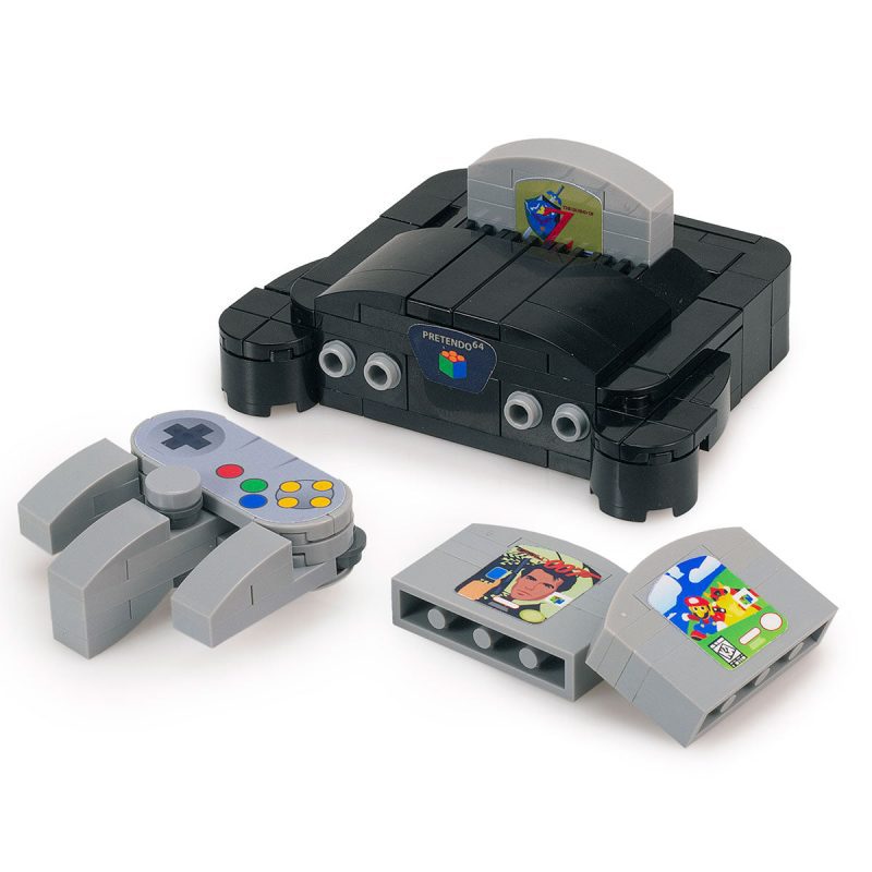 custom lego nintendo 64 console moc 2