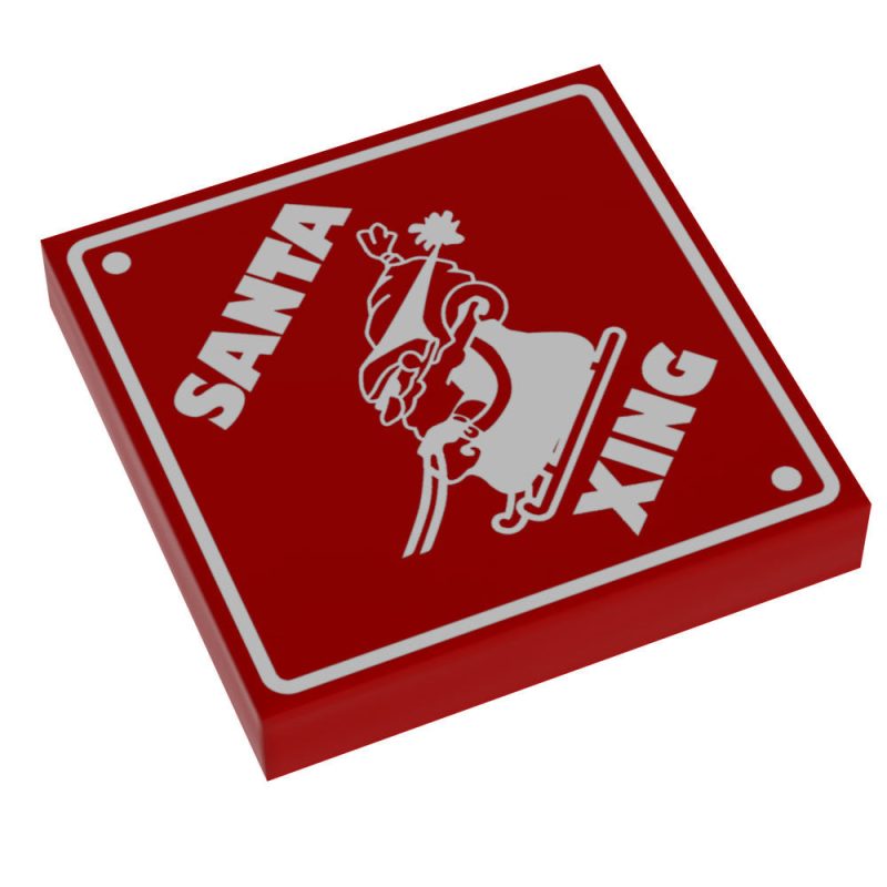 custom lego santa xing sign