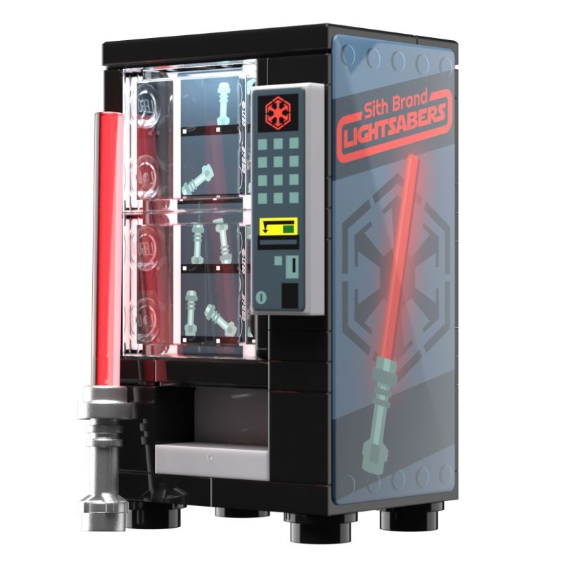 custom sith lightsaber lego vendingmachine