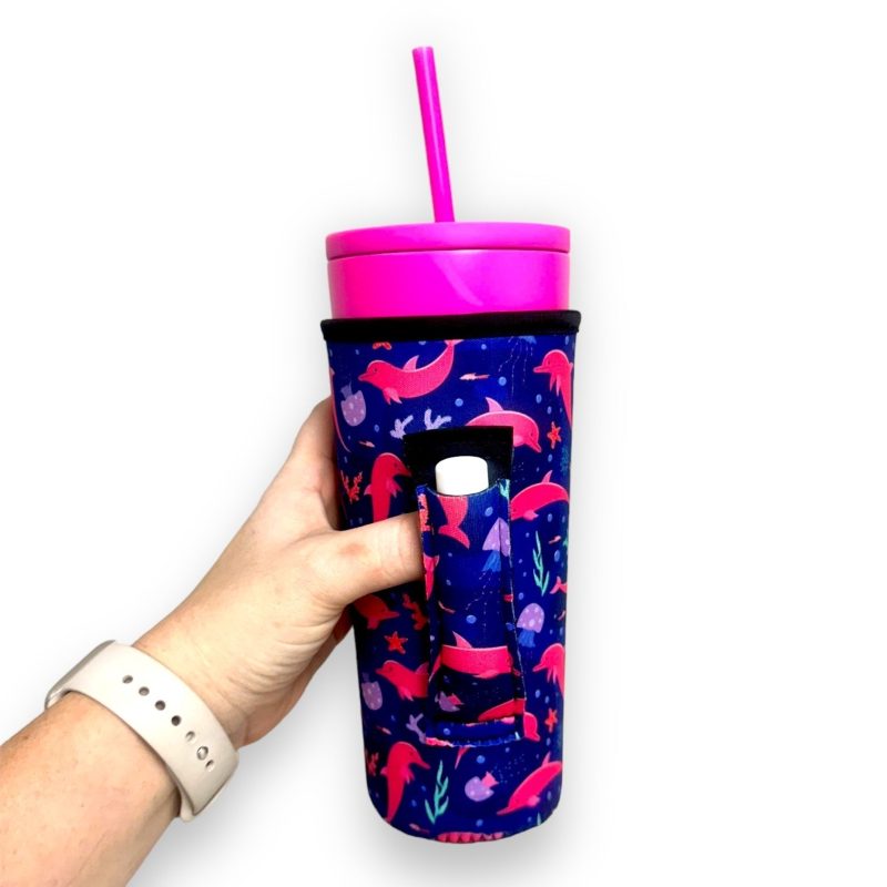 dolphins 30oz tumbler handlerdrink handlers 557627