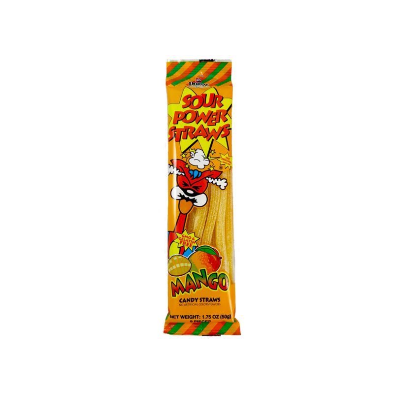 dorval sour power straws mango