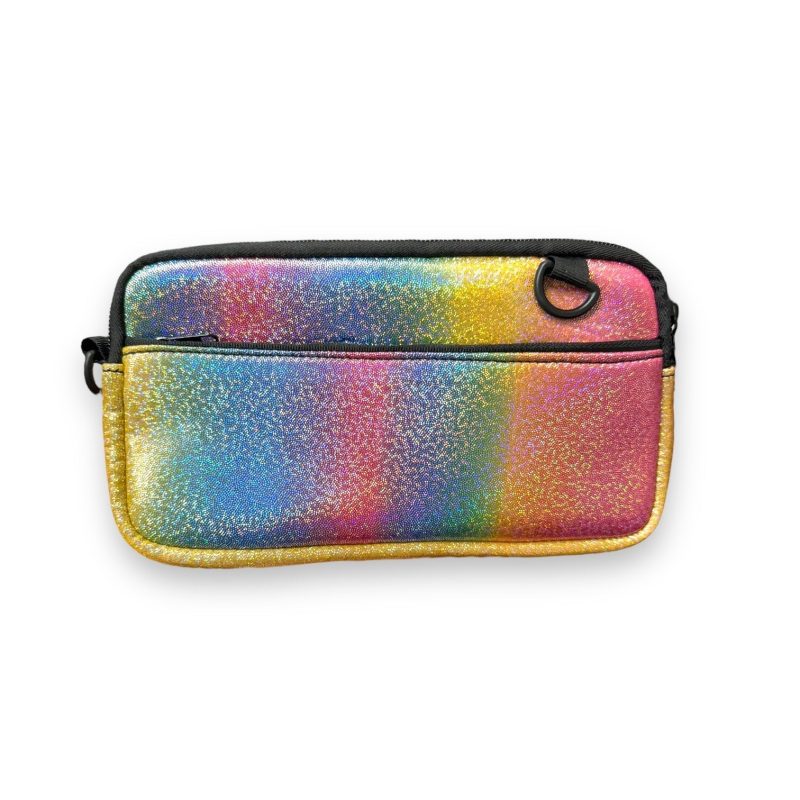 iridescent rainbow cross body pursedrink handlers 204799