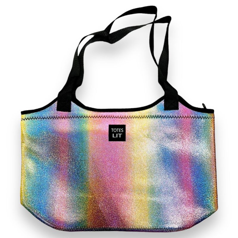 iridescent rainbow neoprene totedrink handlers 125269