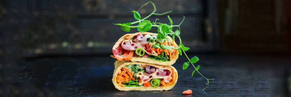 Lavash Veggie Wrap