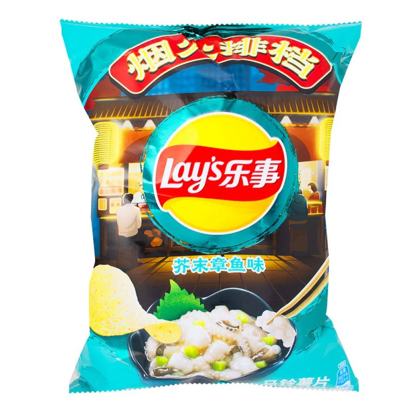 lay s wasabi octopus chips candy funhouse