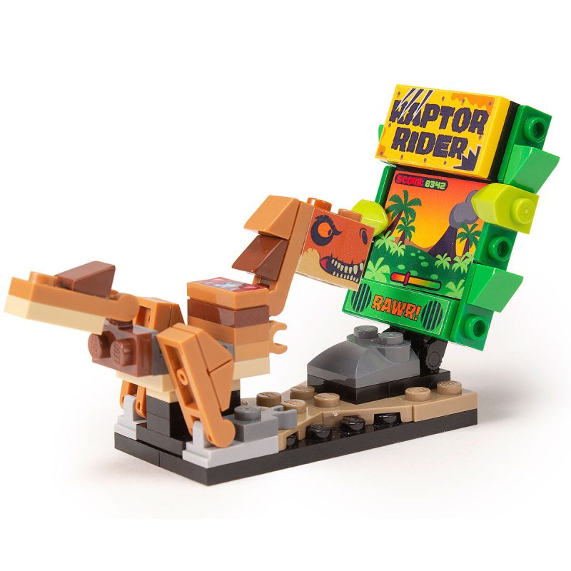 lego raptor dinosaur arcade game