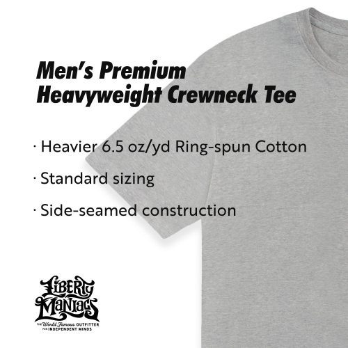 mens heavyweight premium crewneck tee from liberty maniacs 677dda6b 18c3 41b4 9297 6cdefd0dee96