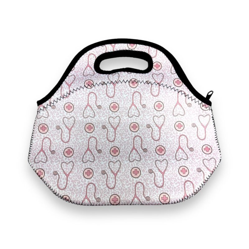 nurse leopard lunch bag totedrink handlers 653497