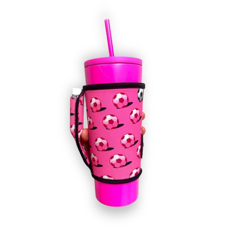 pink soccer large xl bottomless handlerdrink handlers 750817