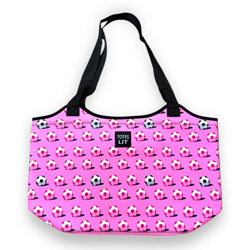 pink soccer neoprene totedrink handlers 937383