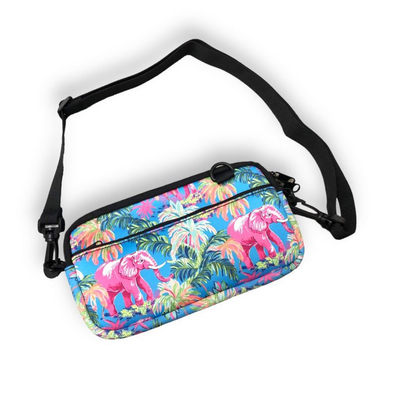 preppy elephant cross body pursedrink handlers 542846