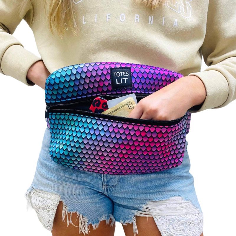 purple mermaid fanny packin totedrink handlers 695115