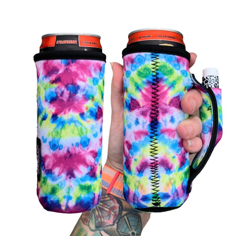 purple tie dye 12oz slim can handlerdrink handlers 952890