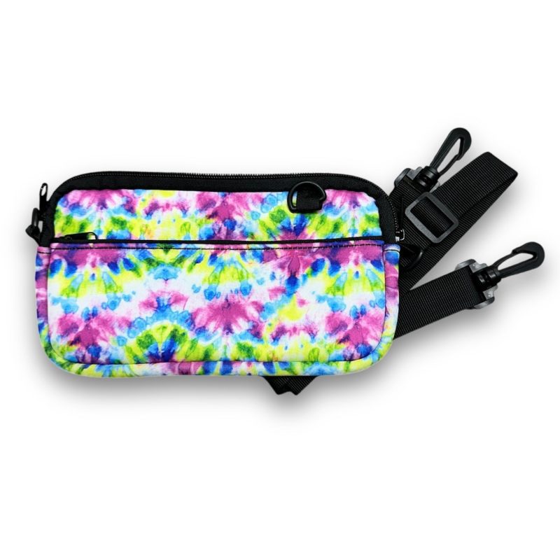 purple tie dye cross body pursedrink handlers 448231