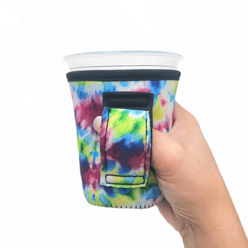 purple tie dye small medium coffee handlerdrink handlers 319550