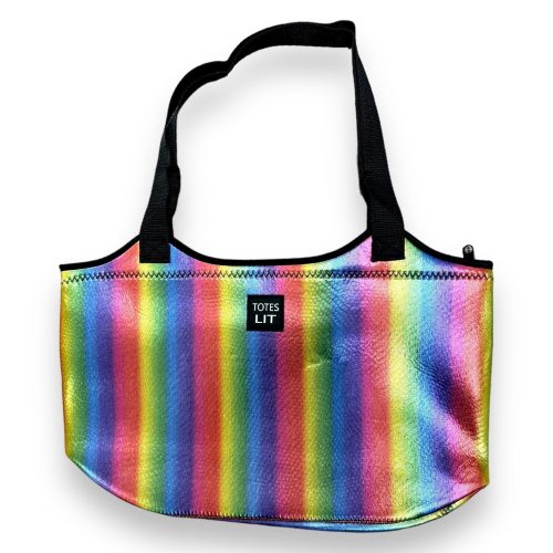 radiant rainbow neoprene totedrink handlers 356163