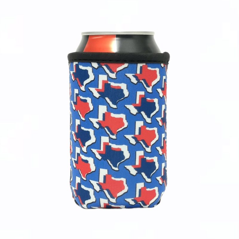 red white texas 12oz regular can sleevedrink handlers 384245