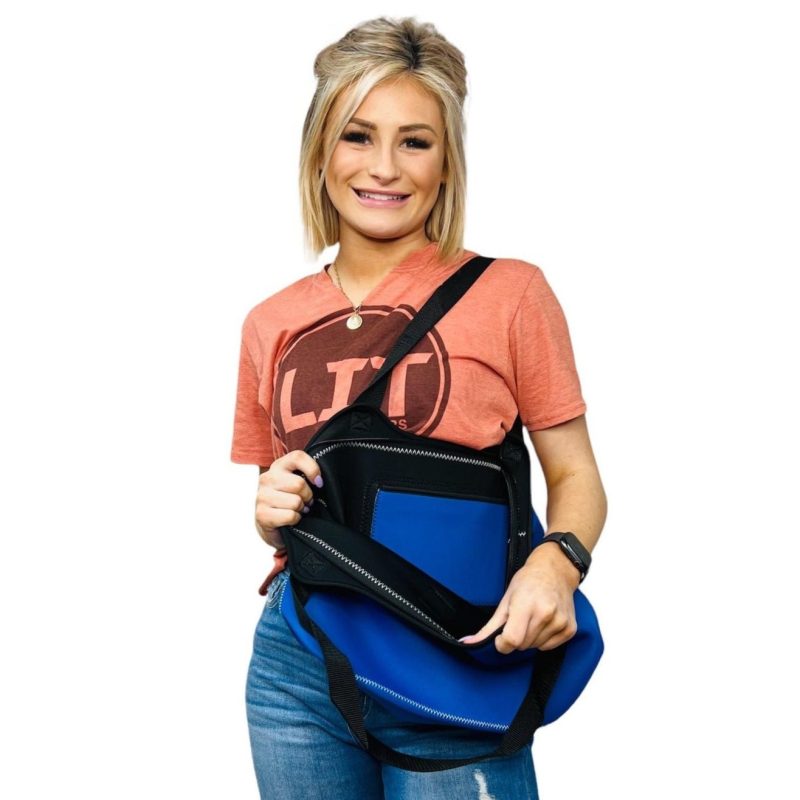 royal blue neoprene totedrink handlers 729489