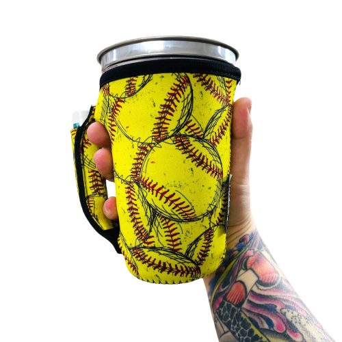 softball 16oz pint glass medium fountain drinks and tumbler handlersdrink handlers 543980