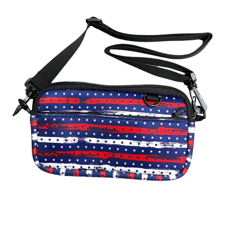 stars stripes cross body pursedrink handlers 760706