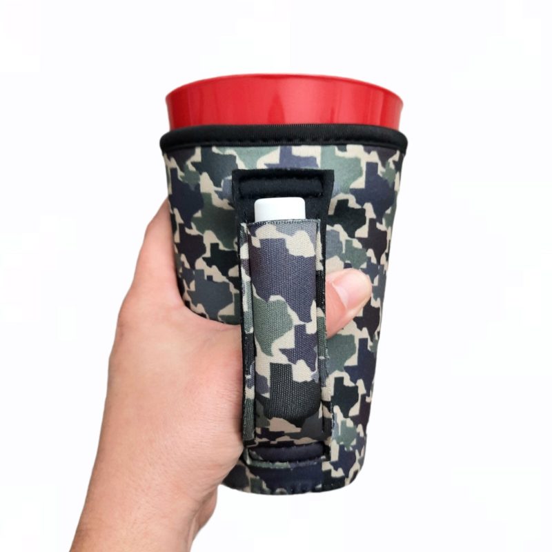 texas camo 16oz pint glass tumbler tea grande coffee medium drinks handlerdrink handlers 586761