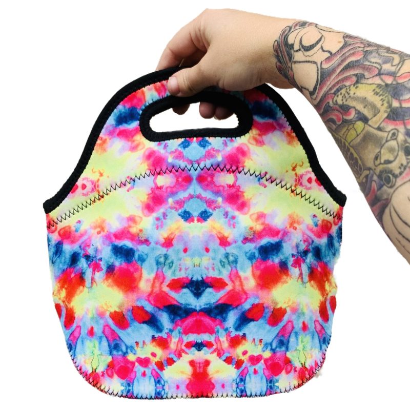 tie dye lunch bag totedrink handlers 591713