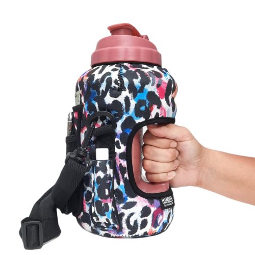 watercolor leopard 12 gallon jug carrying handlerdrink handlers 544538