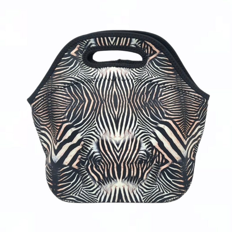 zebra lunch bag totedrink handlers 808960